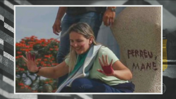 Moraes determina cumprimento de pena em prisão domiciliar Débora Rodrigues, que pichou estátua com batom
